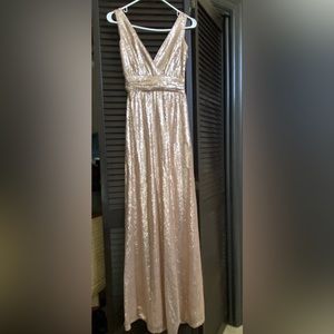 Rose Gold Long Prom style dress